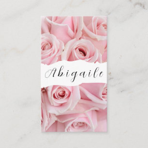 Carte De Visite Vecteur de plume Roses vintage sans couture Entrep