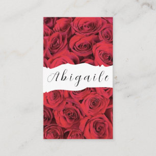 Carte De Visite Vecteur de plume Roses vintage sans couture Entrep