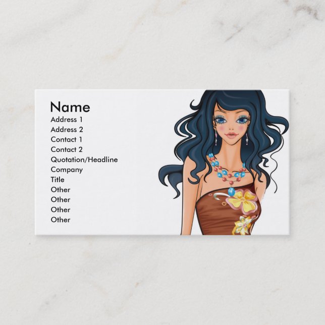 Carte De Visite Vector_Beauties_-0005, Nom, Adresse 1, Adresse... (Devant)