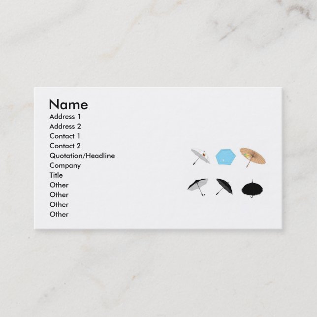 Carte De Visite vectorvaco_09101901_umbrella_vecteurs_large, Nam.. (Devant)