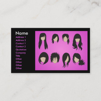 Carte De Visite vectorvaco_09102001_hair_style_large, Nom, Ajouter