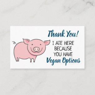 Carte De Visite Vegan extension merci