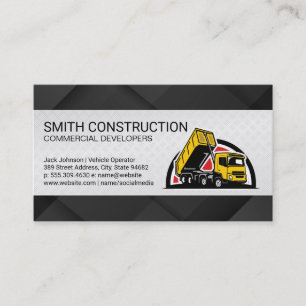 Carte De Visite Véhicule commercial Construction Transport
