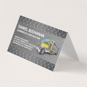 Carte De Visite Véhicule de construction   Camion poids lourd   Co