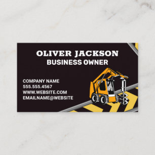 Carte De Visite Véhicule de construction Promoteur immobilier