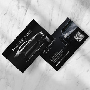 Carte De Visite Véhicule/Véhicule/Auto QR Code et médias sociaux