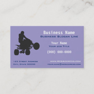 Carte De Visite Véhicules tout-terrain personnalisés Quad tout-ter