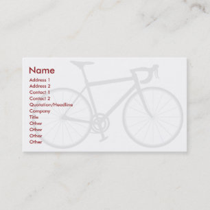 Carte De Visite Vélo - affaires