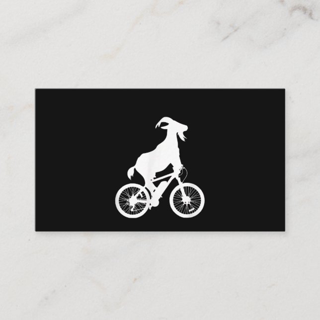 Carte De Visite Vélo de chèvre Rider Funny Goat Lover Graphisme (Devant)