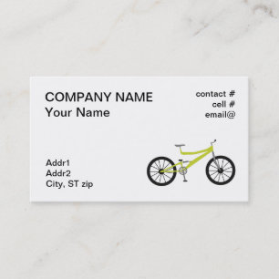 Carte De Visite vélo de montagne