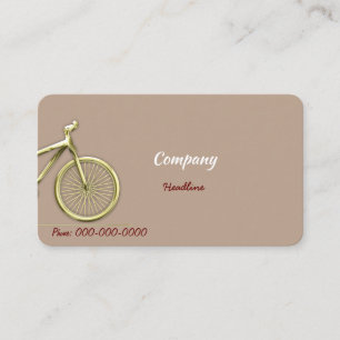 Carte De Visite Vélo Gold