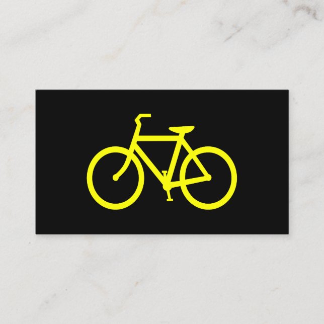 Carte De Visite Vélo jaune (Devant)