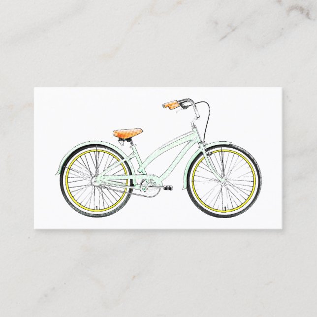 carte de visite vélo rétro (Devant)