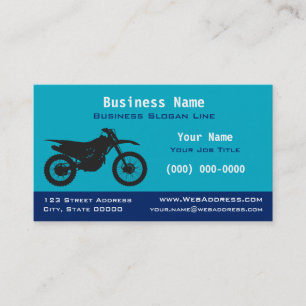 Carte De Visite Vélo tout-terrain / moto cross   Motocross