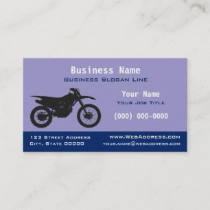 Carte De Visite Vélo tout-terrain / moto de trail   Motocross