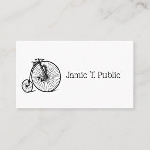 Carte De Visite Vélocipède vintage bicyclette penny farthing vélo