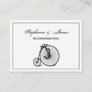 Carte De Visite Vélocipède vintage bicyclette penny farthing vélo