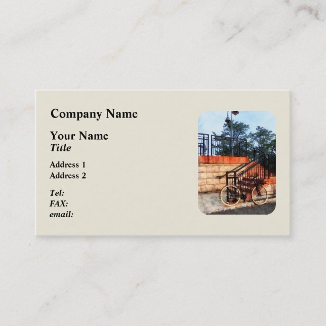 Carte De Visite Vélos en gare (Devant)