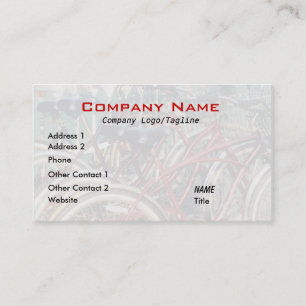 Carte de visite Vélos Rouges