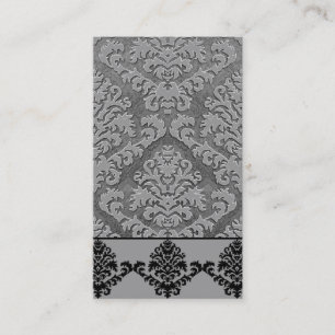 Carte De Visite Velours de coupe de damassé, DOUBLE DAMASSÉ