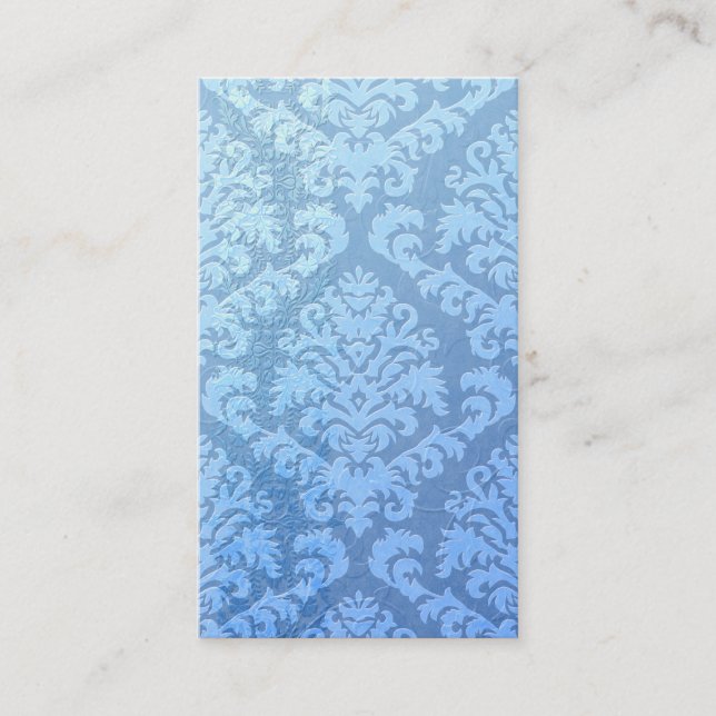 Carte De Visite Velours de coupe de damassé, satin de relief dans (Devant)