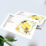 Carte De Visite Vendeur de miel Apiariste apiculteur<br><div class="desc">Honey Bee Honeycomb Le modèle de carte de visite florale présente une oeuvre d'abeilles bourdonnant sur un nid de miel avec un étiquette dit 100% NATUREL et entouré de marguerites blanches. Personnalisez-le avec vos propres informations ou customisez-le davantage si vous avez besoin d'ajouter du texte, de modifier la disposition, la...</div>