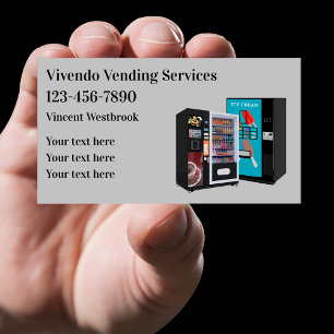 Carte De Visite Vending Machines Themed Business Card Template