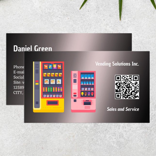 Carte De Visite Vendre QR personnalisé (Vending Custom QR Business Cards)