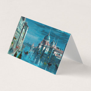 Carte De Visite Venise au clair de lune