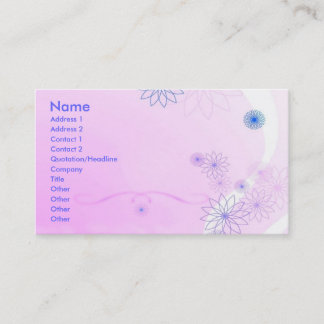 Carte De Visite Vent de fleurs