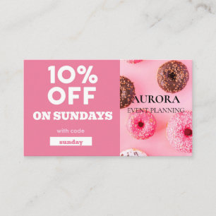 Carte De Visite Vente à prix réduit de la planification d'événemen