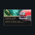 Carte De Visite Vente automobile, Voiture sport rouge, Photo, Abst<br><div class="desc">Voiture sport rouge pour vendeur automobile ou propriétaire de concession. Personnalisez avec nom,  nom d'entreprise,  votre photo et informations de contact en texte or sur noir avec encre turquoise et or abstrait.</div>