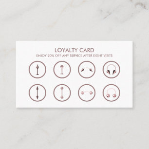 Carte De Visite Vente de tatouage de perçage corporel Remise Loyau