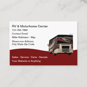 Carte De Visite Vente et service de motorhomes de loisirs