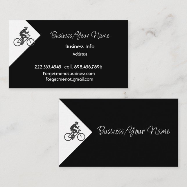Carte De Visite Ventes de vélos classiques professionnels modernes (Devant / Derrière)