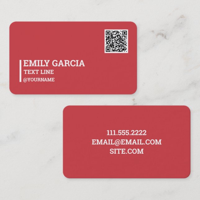 Carte De Visite Ventes directes MLM QR (Devant / Derrière)