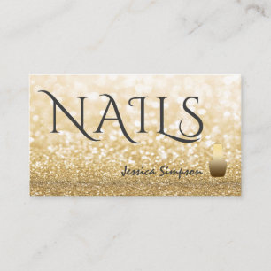 Carte De Visite vernis à ongles en or de luxe
