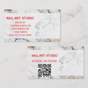 Carte De Visite Vernis à ongles professionnel pour l'art en ligne