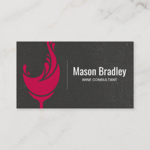 Carte De Visite Verre à vin