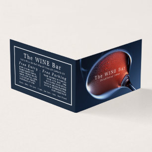 Carte De Visite Verre à vin rose, Bar à vin / Vin, Détaillé