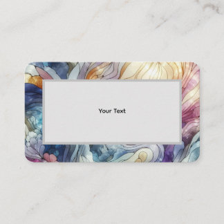 Carte De Visite Verre coloré abstrait pastel