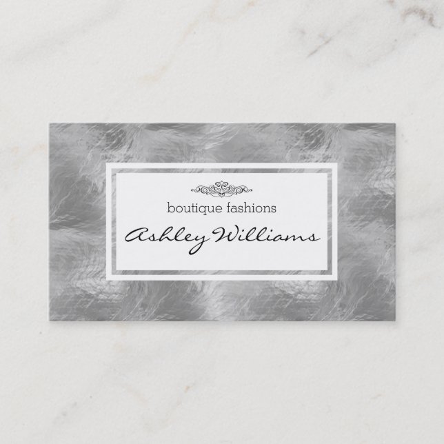 Carte De Visite Verre | Textes (Devant)