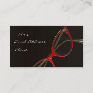 Carte De Visite Verres rouges par Leslie Harlow - customisé