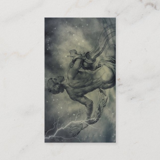 Carte De Visite Verseau d'astrologie de zodiaque de constellation (Devant)