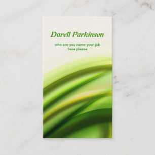 carte de visite vert