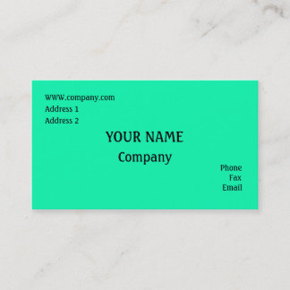 Carte De Visite Vert