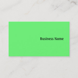 Carte De Visite Vert