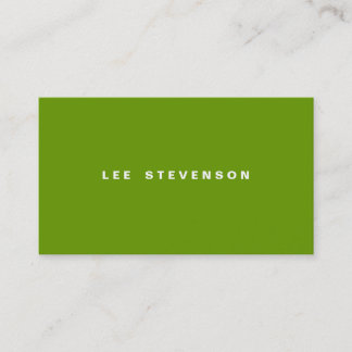 Carte De Visite Vert chaux minimaliste moderne