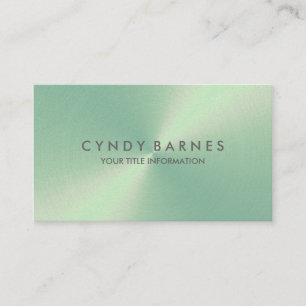 Carte de visite vert clair