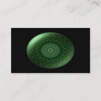 Carte de visite vert de Chakra de coeur